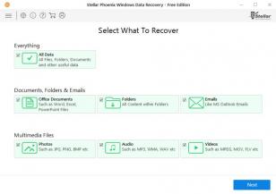 Stellar Phoenix Windows Data Recovery main screen