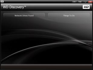 WD Discovery main screen