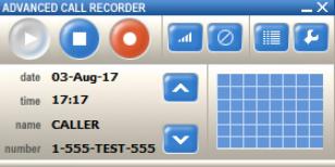 Advanced Call Recorder main screen