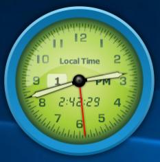 Free Vector Clocks main screen