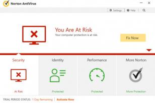 Norton AntiVirus main screen