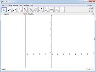 GeoGebra main screen