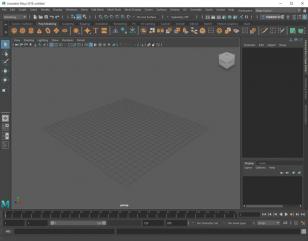Autodesk Maya 2018 main screen