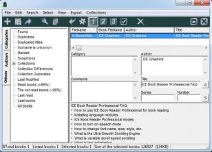 ICE Book Reader Professional main screen