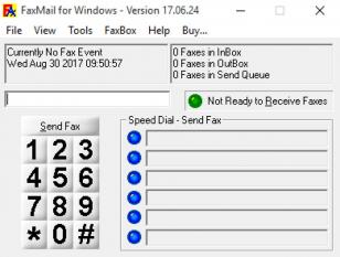 FaxMail for Windows main screen