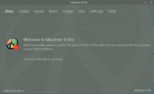 MacDrive Pro main screen