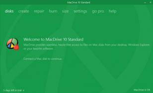 MacDrive Standard main screen