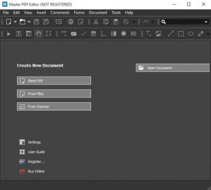 Master PDF Editor main screen