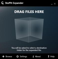 StuffIt Expander 2011 main screen