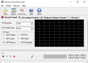 Absolute Sound Recorder main screen