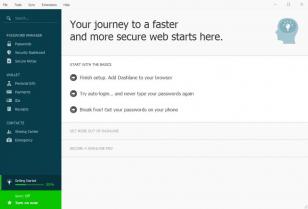 Dashlane main screen