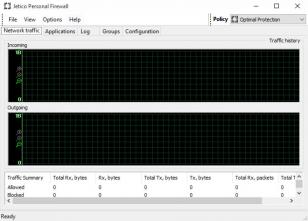 Jetico Personal Firewall main screen