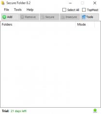 Secure Folder main screen