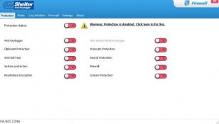 SpyShelter Firewall main screen