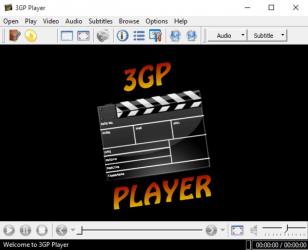 3GP Player main screen