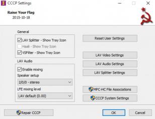 Combined Community Codec Pack main screen