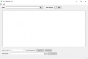 JPEG Recovery Pro main screen