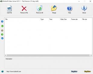 Boilsoft Video Joiner main screen
