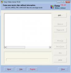 Easy Video Joiner main screen