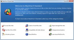 MacDrive 9 Standard main screen