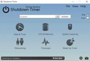 Shutdown Timer main screen