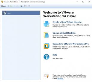 VMware Workstation Player main screen