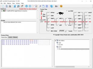Cat KARAT Packet Builder main screen