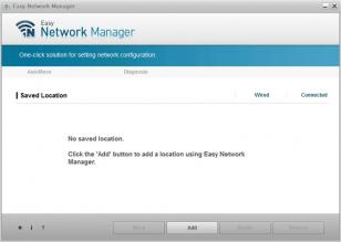 Easy Network Manager main screen