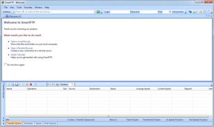 SmartFTP Client main screen