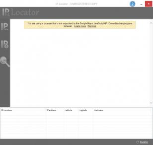 IP Locator main screen