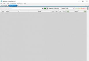 PingPlotter Pro main screen