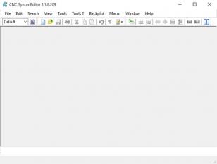 CNC Syntax Editor main screen