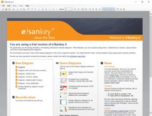 e!Sankey main screen