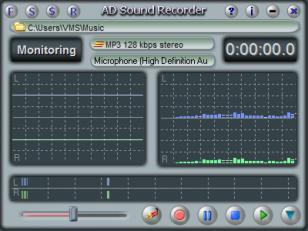 AD Sound Recorder main screen