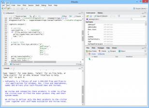 RStudio main screen