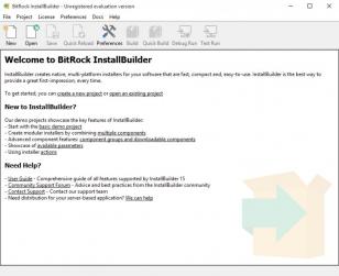 BitRock InstallBuilder Enterprise main screen