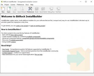 BitRock InstallBuilder Enterprise main screen
