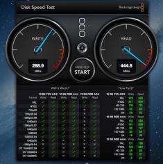 Disk Speed Test main screen