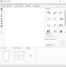 Metaio Creator main screen