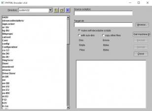 PHTML Encoder main screen