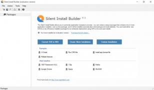 Silent Install Builder main screen