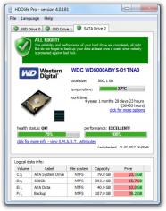 HDDlife Pro main screen