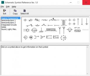 Schematic Symbol Reference main screen