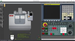 Machining Simulation main screen