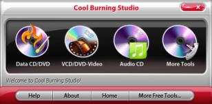 Cool Burning Studio main screen