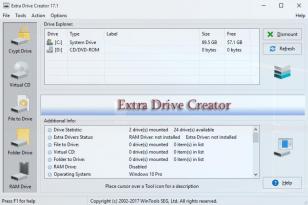 Extra Drive Creator main screen