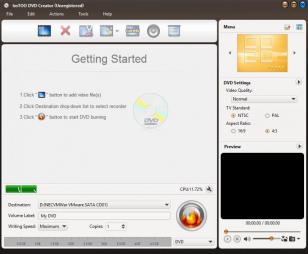 ImTOO DVD Creator main screen