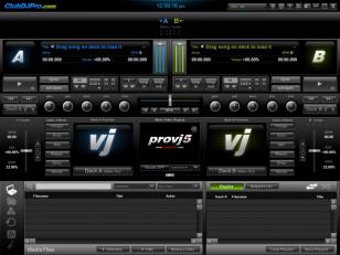 ClubDJ ProVJ main screen
