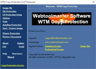 WTM Copy Protection main screen