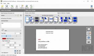 CardWorks Business Card Software main screen